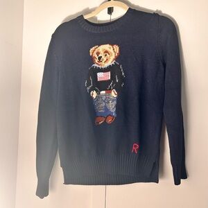 POLO RALPH LAUREN Navy Bear Sweater